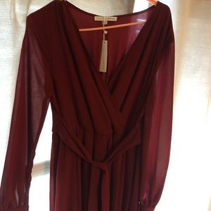 Boltic born size large wine color long sleeve